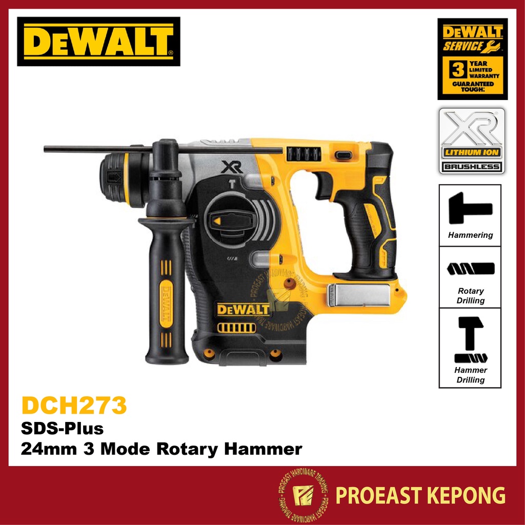 Dewalt Dch V Brushless Cordless Sds Plus Mode Rotary Hammer Drill Bare Tool Shopee