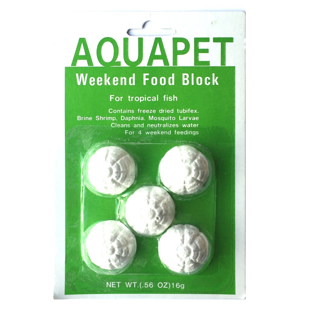 tropical fish feeding blocks