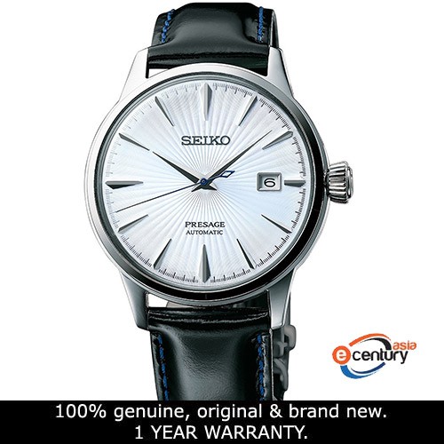 Seiko SRPB43J1 Men's Presage Cocktail Automatic Black Leather Strap Watch |  Shopee Malaysia