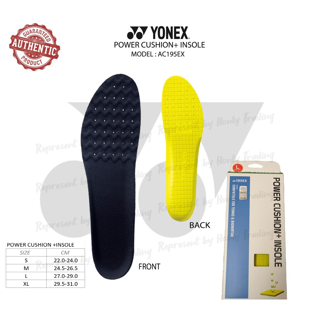 Yonex Power Cushion+ Insole AC195EX Yellow (Authentic) Shopee Malaysia