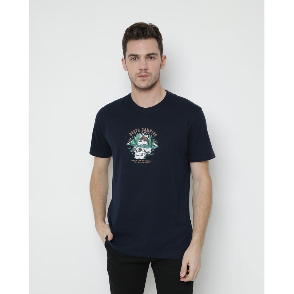 Erigo T-Shirt Erigo Forest Navy | Shopee Malaysia