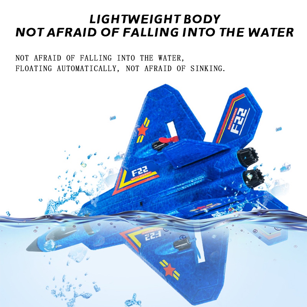 RC Plane Remote Control Airplane Throwing Foam Plane With LED Light RC