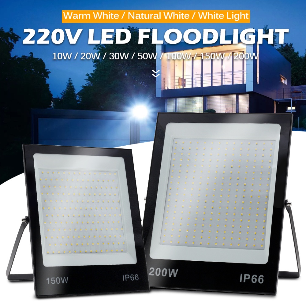 30W 50W 100W 200W Spotlight LED Reflector Flood Light RGB White Warm