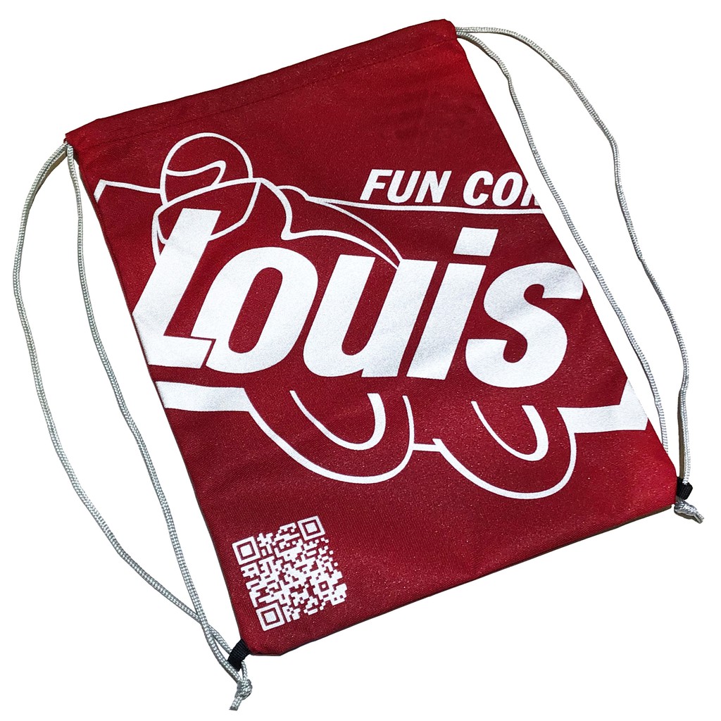 [German LOUIS] LOUIS Lightweight Sports Bag Red Motorcyclist Portable Drawstring Pocket Wear-Resistant Material Foldable Backpack Easy To Carry Waterproof Shopping Clothing Carrying