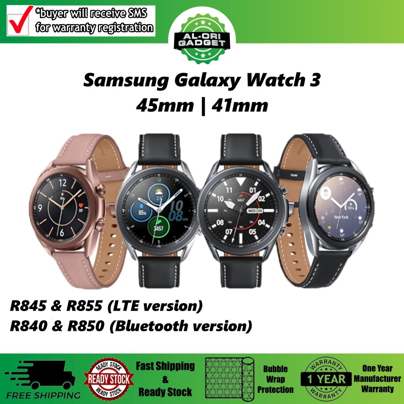 Samsung Galaxy Watch 3 R840 R845 45mm R850 R855 41mm Stainless Steel With Bluetooth Lte Version Shopee Malaysia