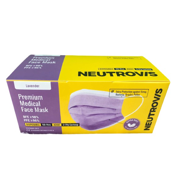 [READY STOCK] NEUTROVIS PREMIUM Face Mask 3 Ply 50's