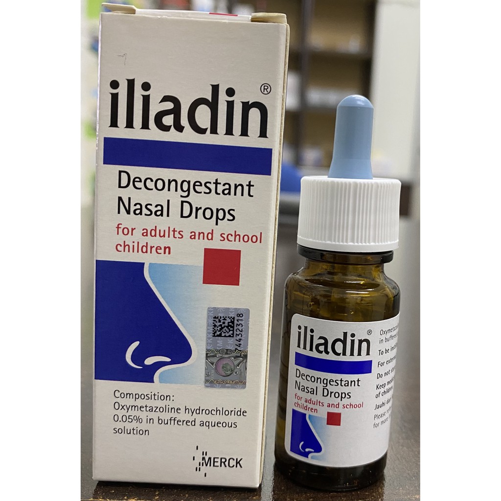 Iliadin Decongestant Nasal Drops For Adults Dewasa And School Children Budak Sekolah 7 Years Old 0 05 10 Ml Shopee Malaysia