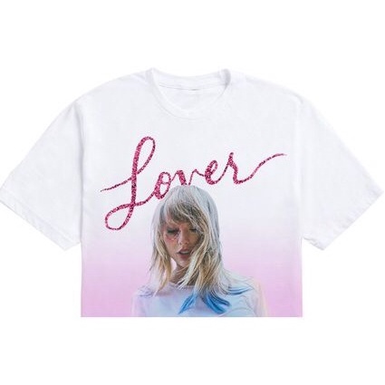 TAYLOR SWIFT - Lover CROP OMBRE TEE (T-SHIRTS) - OFFICIAL MERCHANDISE