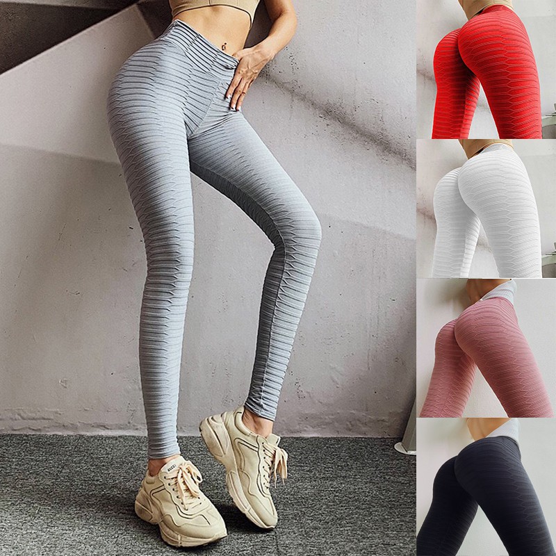 Details about   Women Leggings Yoga Pants Anti Cellulite Gym Ruched Butt Lift Gym Booty Shaper 