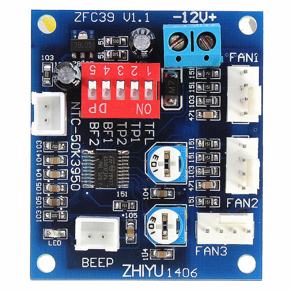 12V 4Wire PC CPU PWM Fan Temperature Control Speed Controller Module