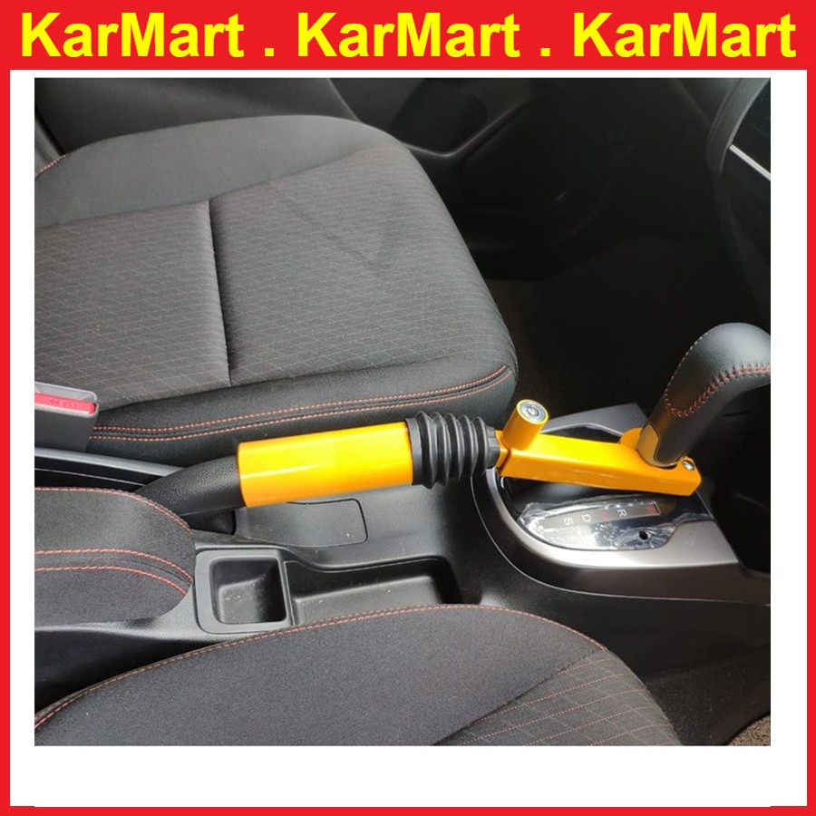 Car Gear Shift Handbrake Security Lock Anti-theft Brake Hand Brake Steel Car Handbrake Shifter Pengunci Anti 6050A