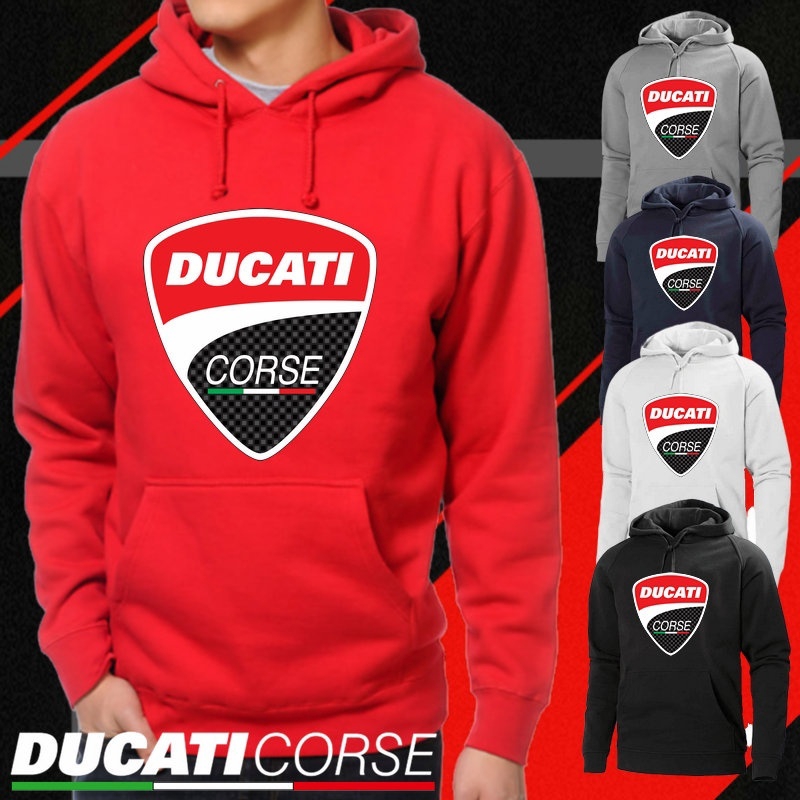 Ducati Corse Moto Gp Racing Large Logo Printed Hoodie Casual Men ...