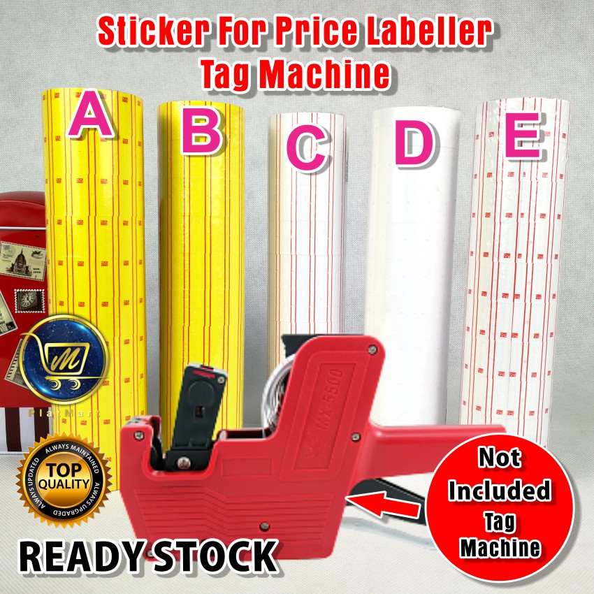 Platmart Ready Stock Price Label Labeller Machine Rm Sticker For Mx 5500 63 006 Shopee Malaysia