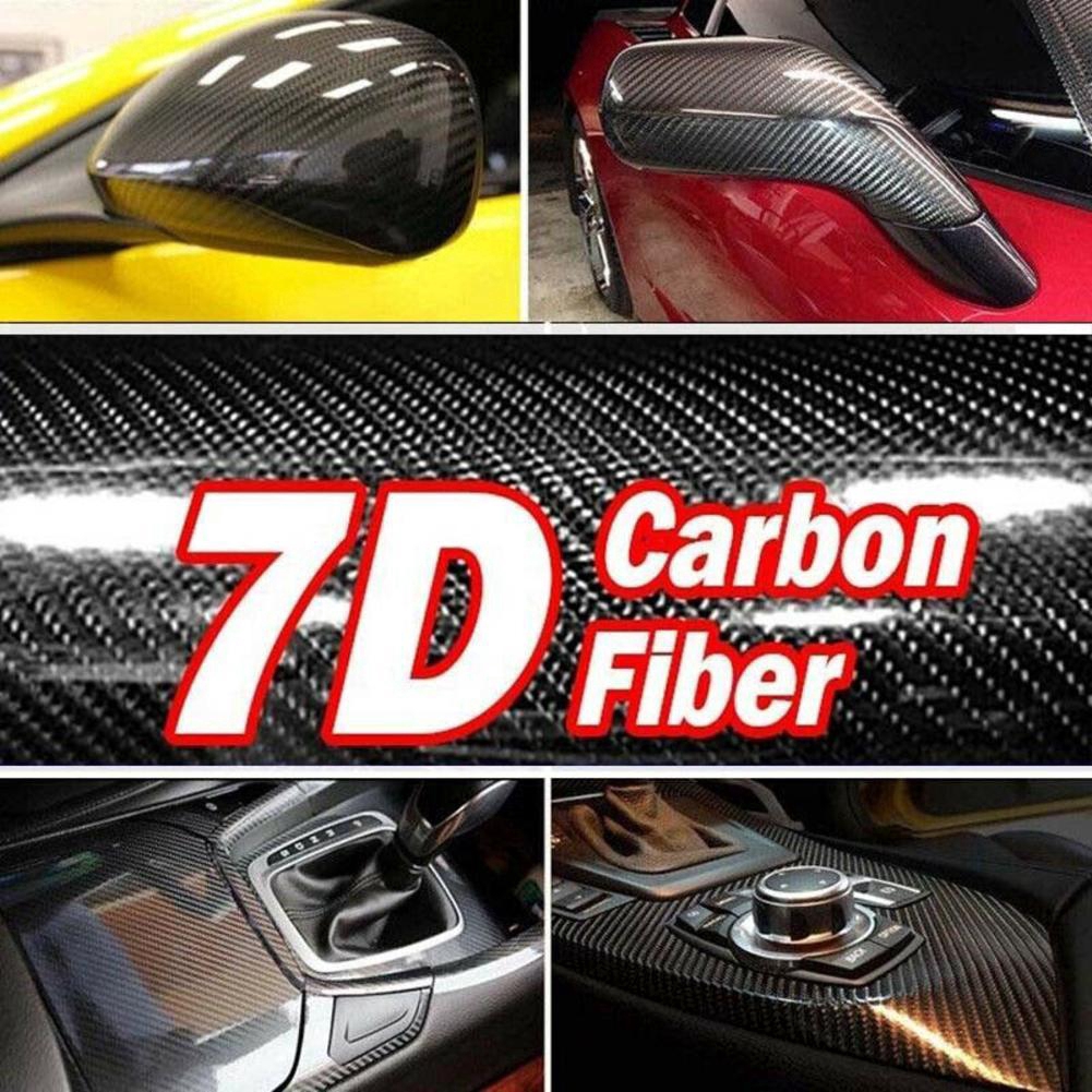 7d Waterproof Carbon Fiber Vinyl Car Wrap Sheet Roll Decal Paper Film Stick O0n4 Shopee Malaysia