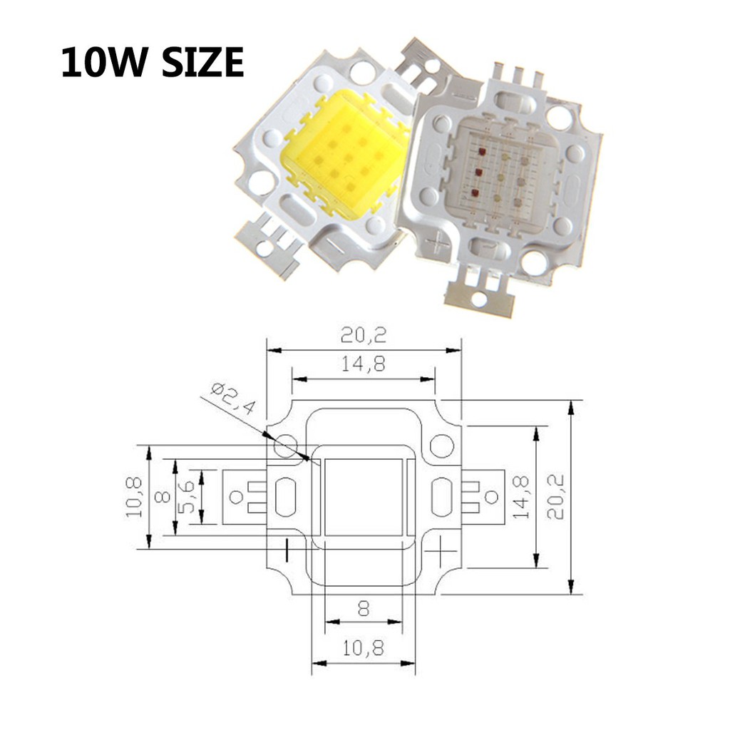 10W White LED High Power Emitter Super Bright Light Lamp Beads Epistar Chip