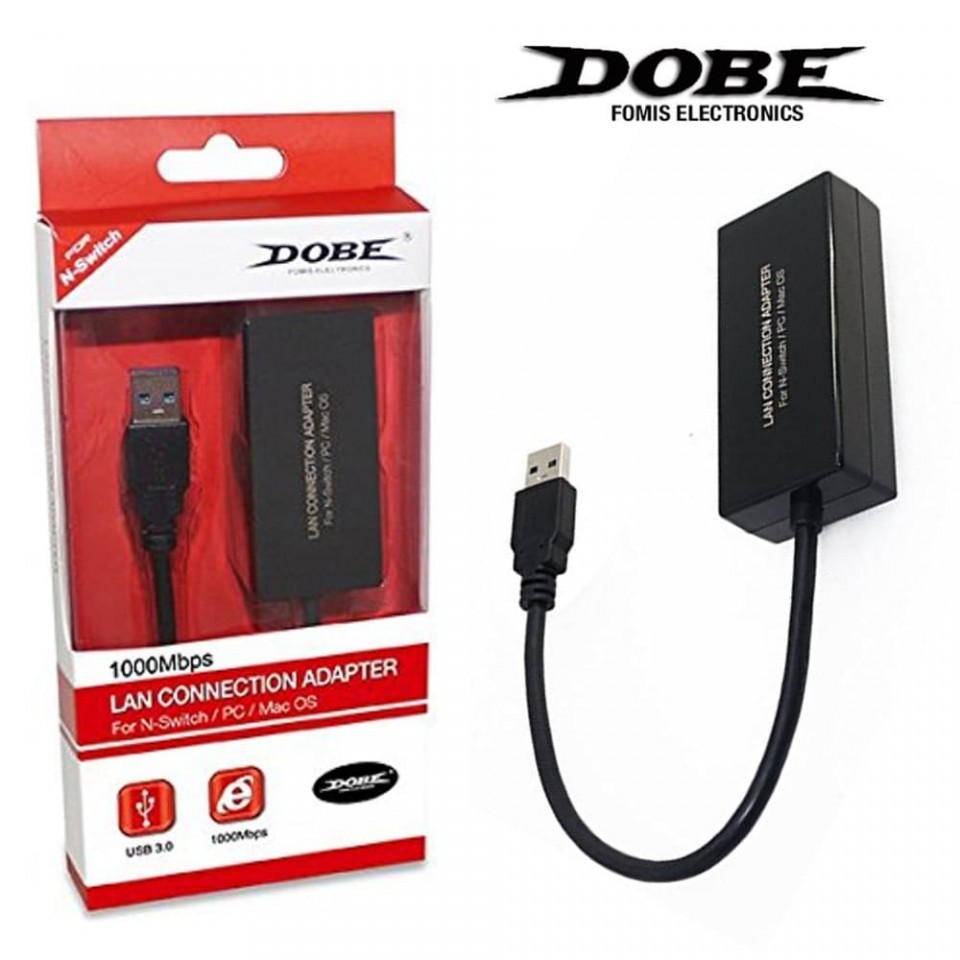 Dobe Lan Network Adapter For Nintendo Switch Usb 3 0 Shopee Malaysia