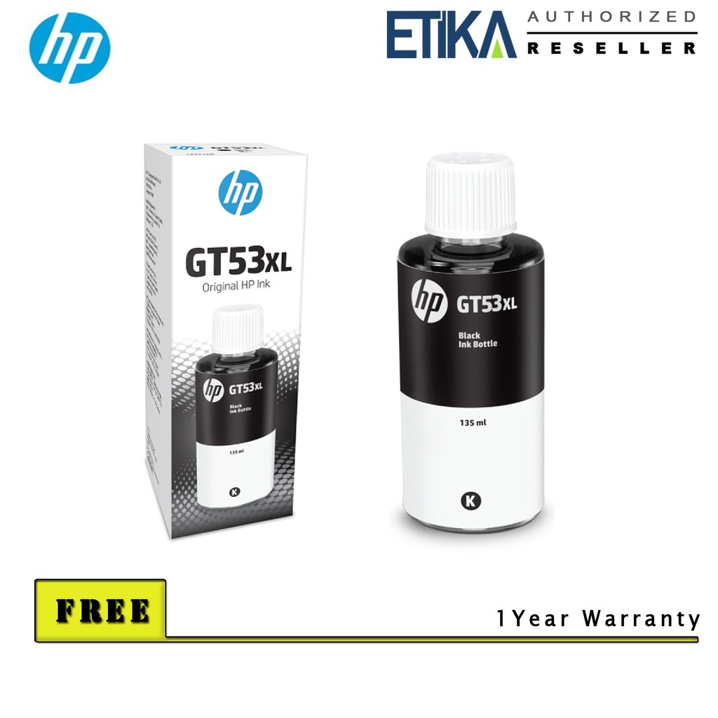 HP GT51XL / GT53XL (new) 135ml Black Original Ink Bottle (X4E40AA