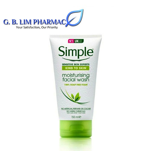 SIMPLE MOISTURISING FACIAL WASH 150ML (EXP: 04/2022) | Shopee Malaysia