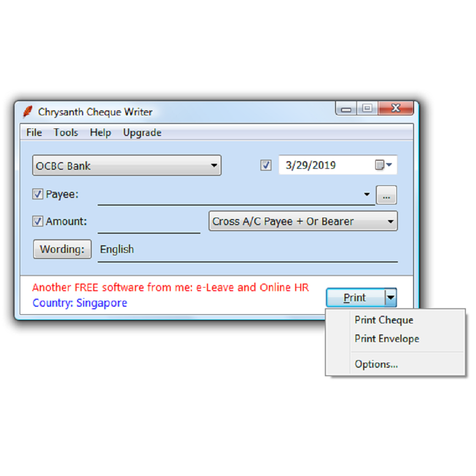 Cheque writer Software (MALAYSIA VERSION) Shopee Malaysia