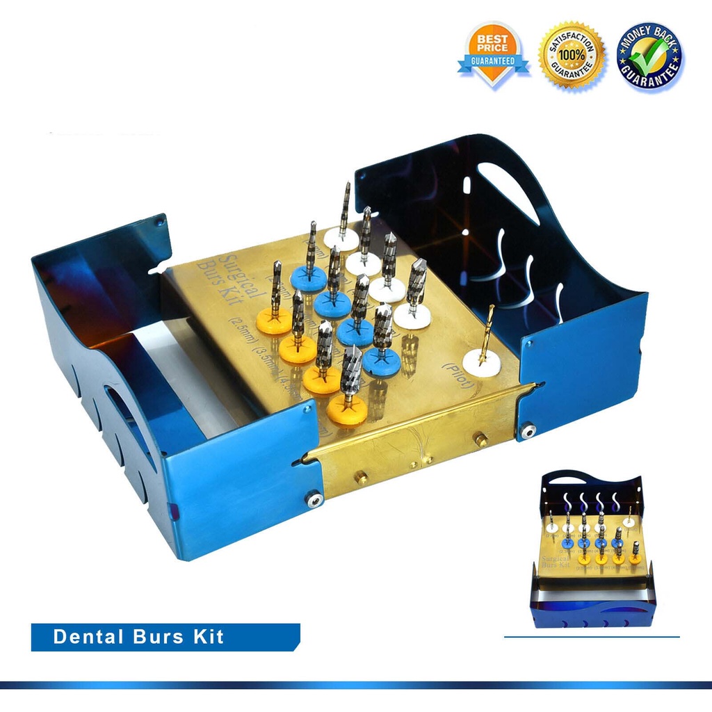 13 Pcs Surgical Burs Osseodensification Kit Dental Implant Osteotomy Preparation Shopee Malaysia