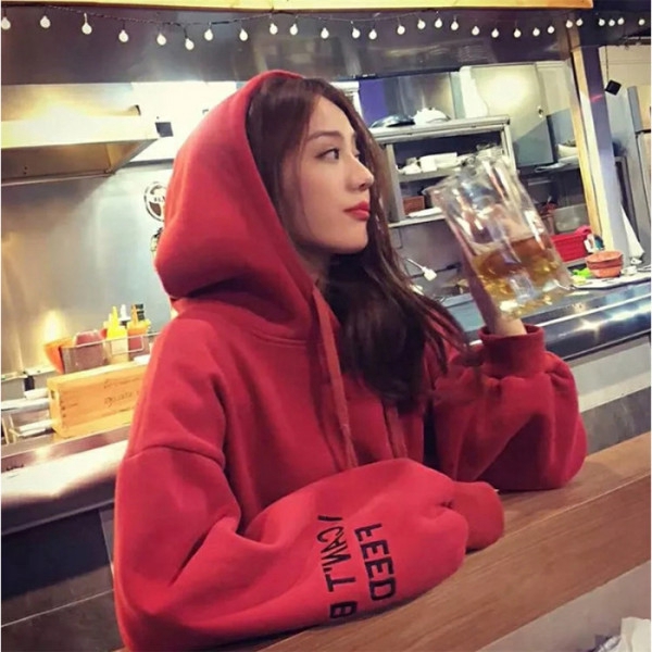 korean girl hoodie