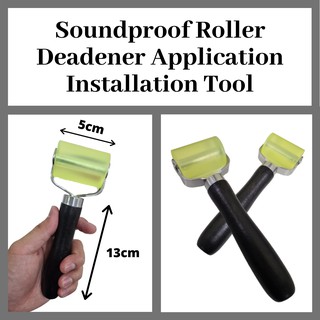 Professional Car Sound Deadener Silicon Rubber Roller Application Rolling Wheel Roller Car Repair Maintenance Tool Noise Insulation 