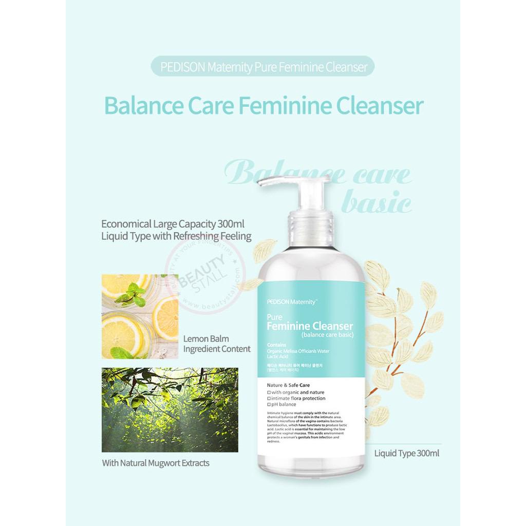   Ready Stock Original Korean EVAS Pedison Maternity Pure Feminine Cleanser (liquid) 300ml - Aloe & Collagen