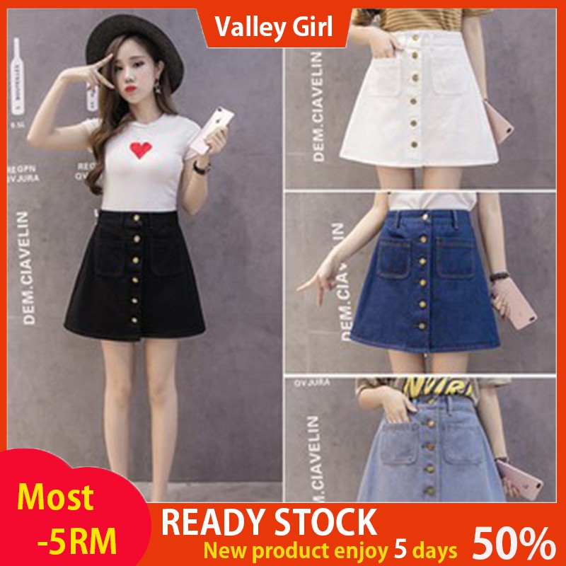 valley girl denim skirt