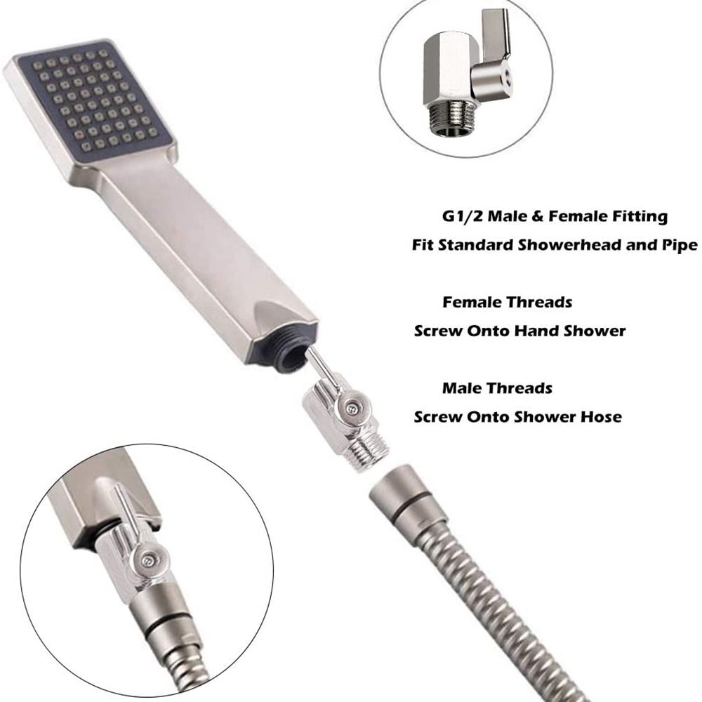 Reliable Purpose 304 Stainless Steel Mini Ball Valve(1/2 Inch Female x Male) NPT Thread Water Flow Regulator Head Con... - Image 5