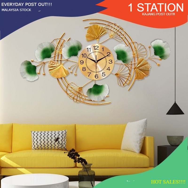 READY STOCK MALAYSIA!!!!🔥RM149🔥 Modern Gold Ginkgo Leaf Wall 