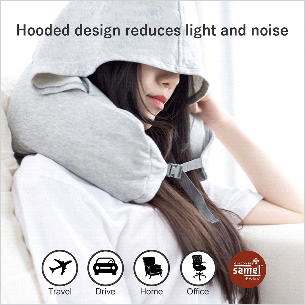 SAMEL FGD 292 U Shaped Neck Pillow with Hood Shopee Malaysia