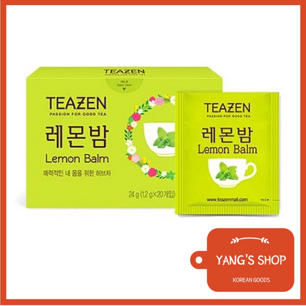 [TEAZEN] Lemon Balm Tea Bags 1.2g X 20T / Korean Tea / Tea Bag / Herb Tea