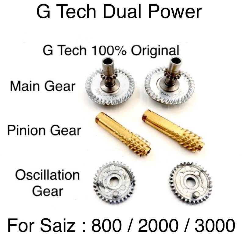 G Tech Dual Power Main Gear Pinion Gear 800 2000 3000