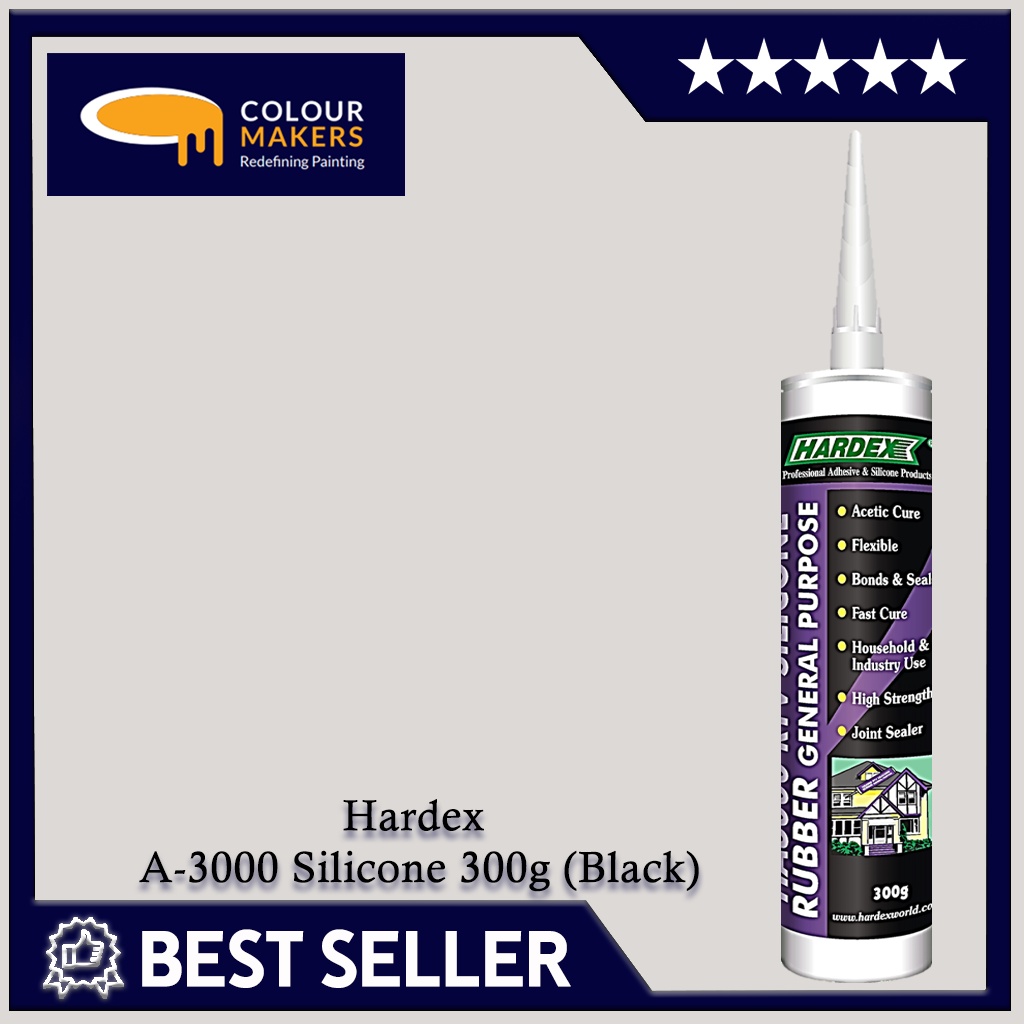 Hardex A3000 Silicone 300g ( Black ) Shopee Malaysia
