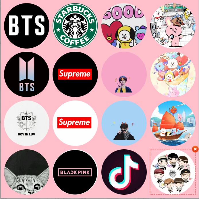 Pop Socket Mobile Phone Holder Popsocket Tik Tok Supreme Bts