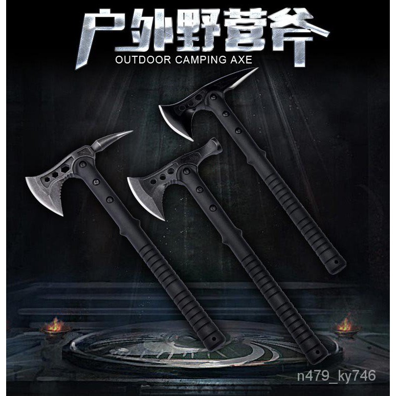 联系客服改价tactical Axe魔鬼斧子战术斧头开山斧野营斧救生斧消防斧手斧防身突击斧营地斧 Shopee Malaysia