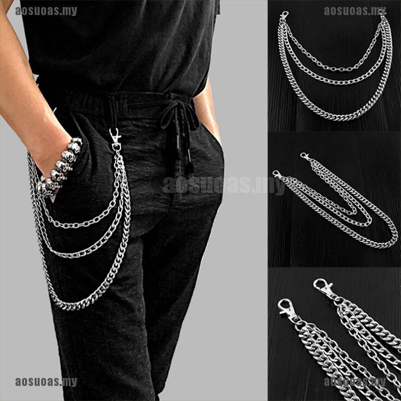 mens chain jeans