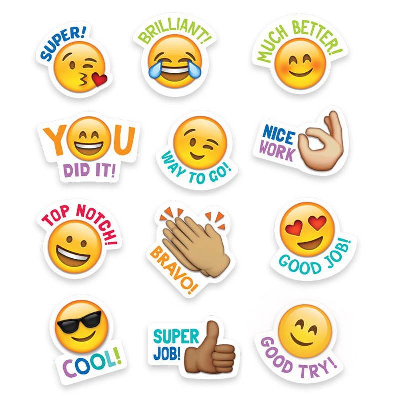 🇲🇾 🔥 500pcs/roll Children Kids Student Work Great Rewards Gift Bag Smiley  Face Emoji Happy Angry Color Round Sticker | Shopee Malaysia