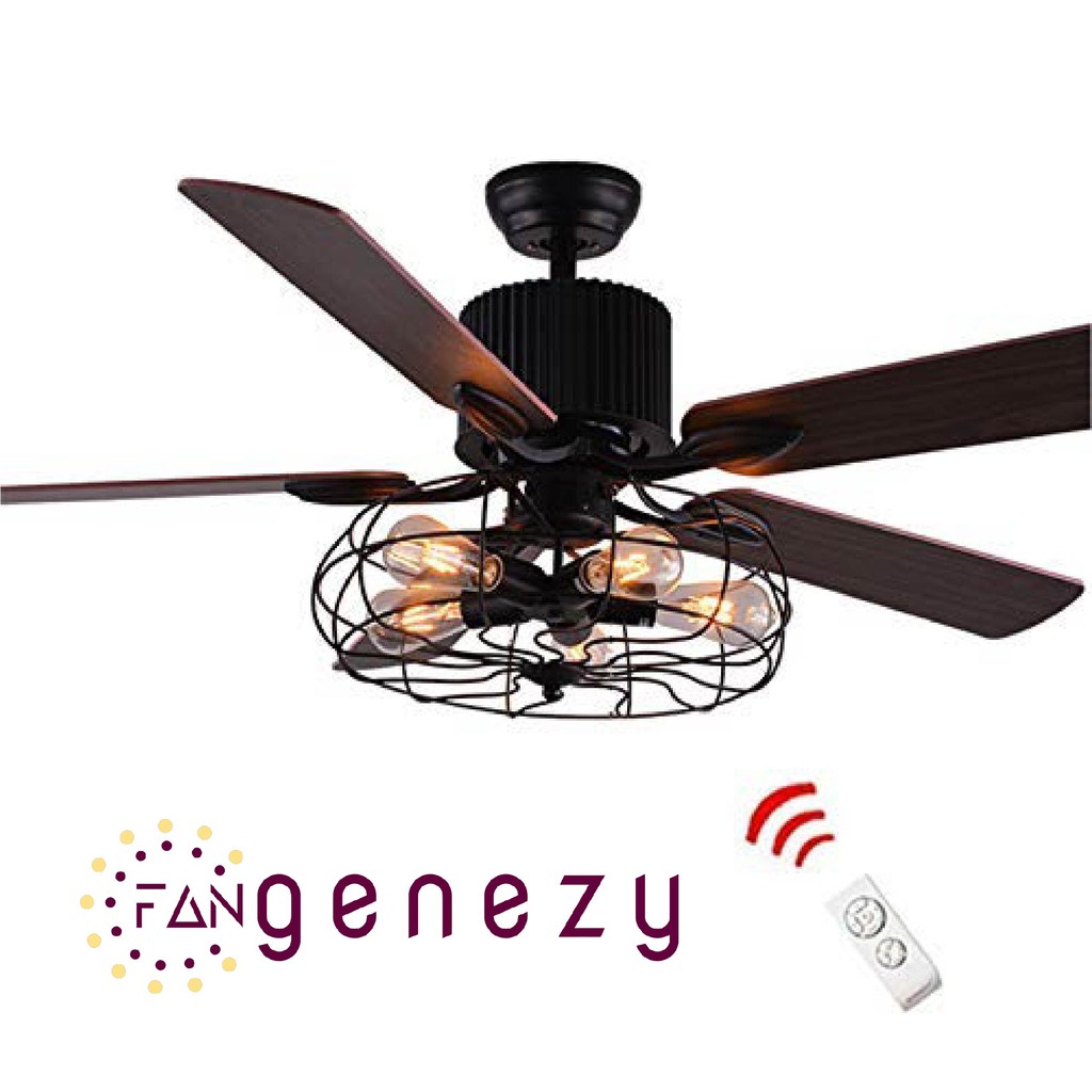 52 Inches Genezy European Style Remote Ceiling Light Fan 85w Motor