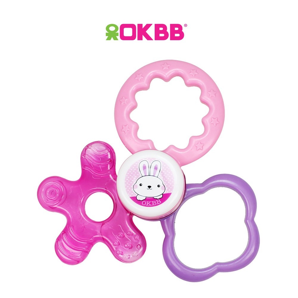 OKBB Baby Toddler Toys 3 Stage Rattle Teether RA012