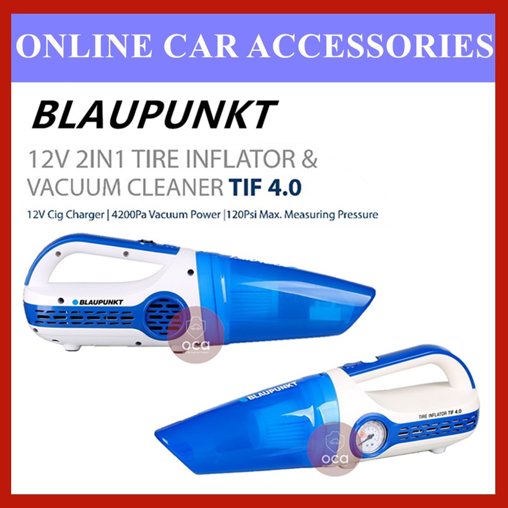 Blaupunkt TIF 4.0 12v 2 In 1 Car Tire Inflator & Car Vacuum Cleaner