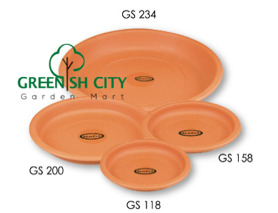 GNC - GAFRI GS118 GS158 GS200 GS234 Flower Plastic Saucer Plate Pasu Bunga Mangkuk Plastik Tapak Pasu 