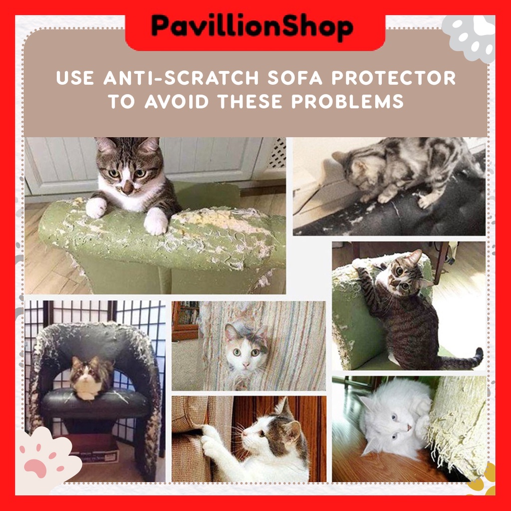 Pelindung Sticker Sofa dari Cakar Haiwan Kucing Anti Cat Scratcher Sofa