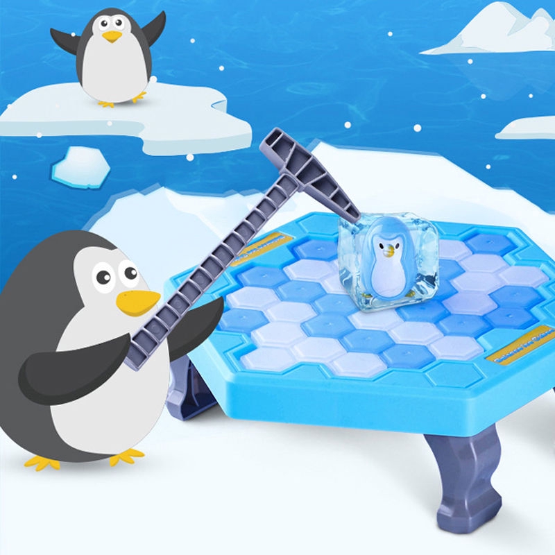 Mini Penguin Trap Board Game Ice Breaking Save The Penguin Party Gam Z8 