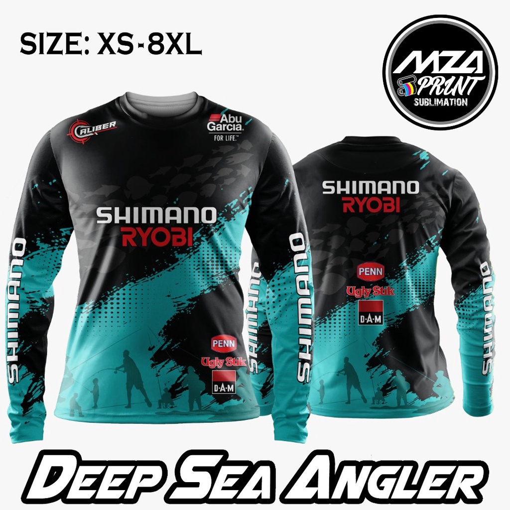 In stock] 2023 design Abu Garcia Edition Fishing Jersey OutFit Sublimation, Clothes Anti-UV fishing, Baju Pancing Long Sleeve