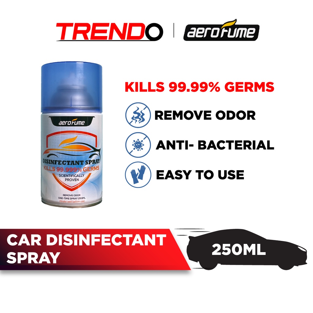 Aerofume OnePress Car Disinfectant Spray Antimicrobial Protection Anti