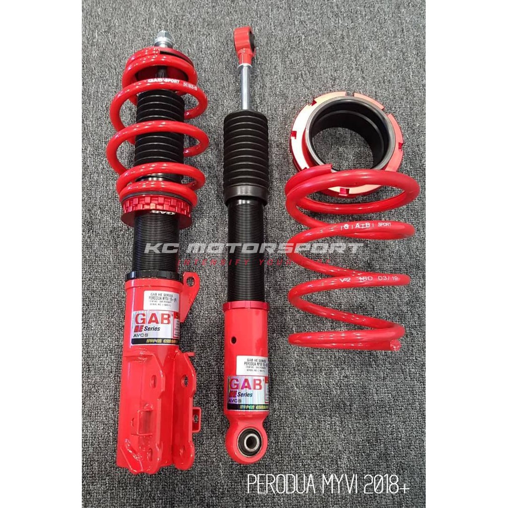Perodua New Myvi 2018 Gab He Hi Lo Bodyshift Adjustable Suspension Coilover Shopee Malaysia