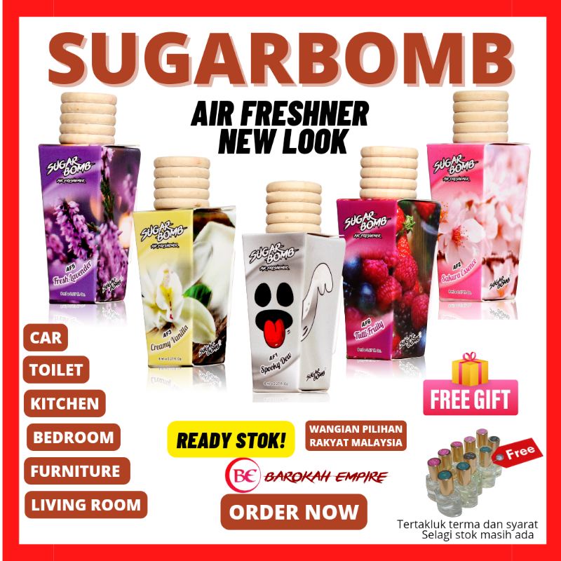Sugarbomb Air Freshner Car and Home Perfume Original tahan sehingga 60