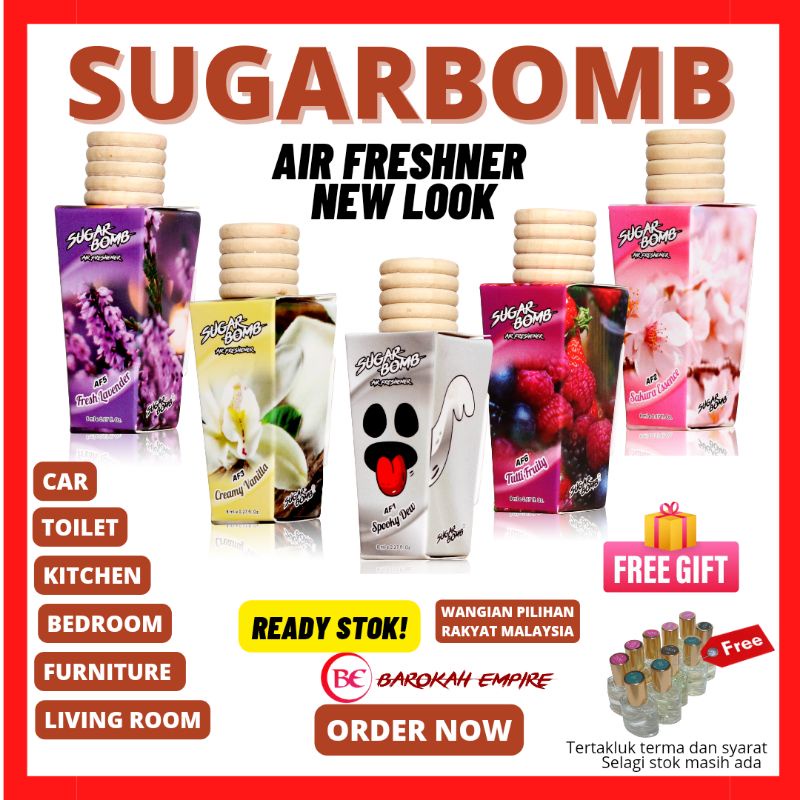 Sugarbomb Air Freshner Car and Home Perfume Original tahan sehingga 60 ...