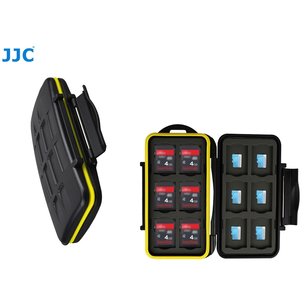 JJC Memory Card Case MCSDMSD24 (Fits 12 x MicroSD / 12 x SD) / JJC MC2 (Fits 4 x CF / 8 x SD